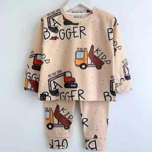 ست بلوز شلوار بچه گانه طرح ماشین کوالا