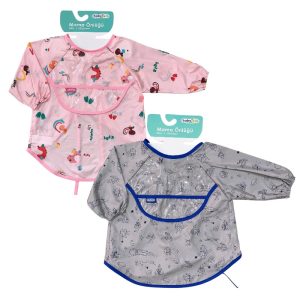 پیشبند آستین دار مشمایی کاسه دار کودک کد BJ2 بیبی جم