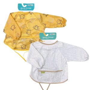 پیشبند آستین دار مشمایی کاسه دار کودک کد BJ1 بیبی جم