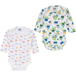 بادی آستین بلند بچه گانه 12 تا 18 ماه ماماز پاپاز