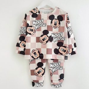 ست بلوز شلوار بچه گانه طرح میکی موس کوکو