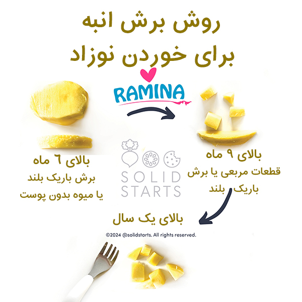 خوردن انبه برای نوزاد