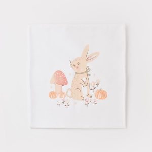 پتوی نخی چهار فصل نوزاد طرح خرگوش بی بیبی