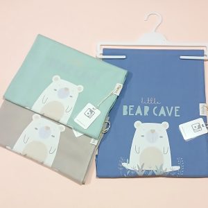 پتوی نخی چهار فصل نوزاد طرح خرس بی بیبی