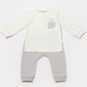 ست بلوز آستین بلند و شلوار کودک طرح کوالا بی ارگانیک