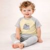 ست بلوز آستین کوتاه با شلوار بچه گانه پسرانه طرح هیپو پاریز Pariz