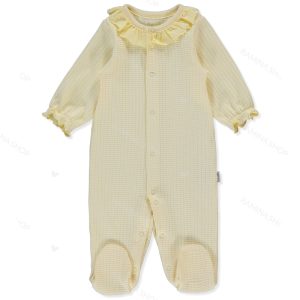 سرهمی نوزادی جوراب دار دخترانه کد 3716 ببتو