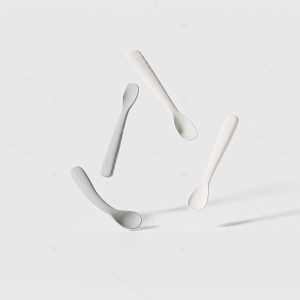 ست قاشق دو عددی سیلیکونی کودک هی اور شی