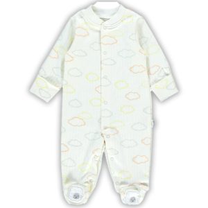 سرهمی نوزادی جوراب دار اسپرت طرح ابر کد 3679 ببتو Bebetto