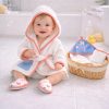 ست حوله نوزاد 4 تکه طرح گل های وحشی بی ارگانیک Biorganic
