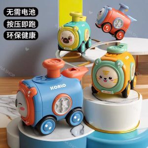 اسباب بازی فشاری قطار طرح حیوانات