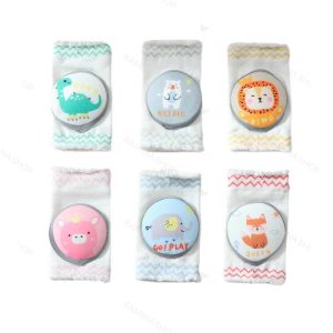 زانوبند نخی محافظ دار نوزاد شش طرح حیوانات