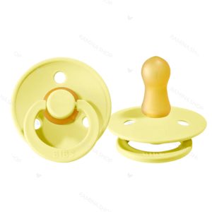 پستانک 2 عددی نوزاد 6 تا 18 ماه COLOUR زرد بیبس