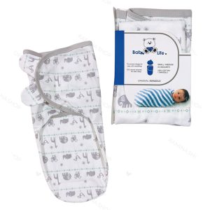 قنداق چسبی نوزادی طرح فیل و میمون بیبی فورلایف Baby4life