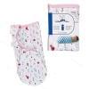 قنداق چسبی نوزاد دخترانه طرح قارچ و گل بیبی فورلایف Baby4life