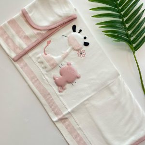 پتو نخی نوزاد طرح زرافه کد 2608 گایه Gaye