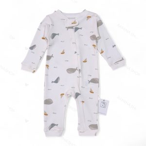 سرهمی بدون جوراب نوزادی طرح وال بی بیبی Bi Baby