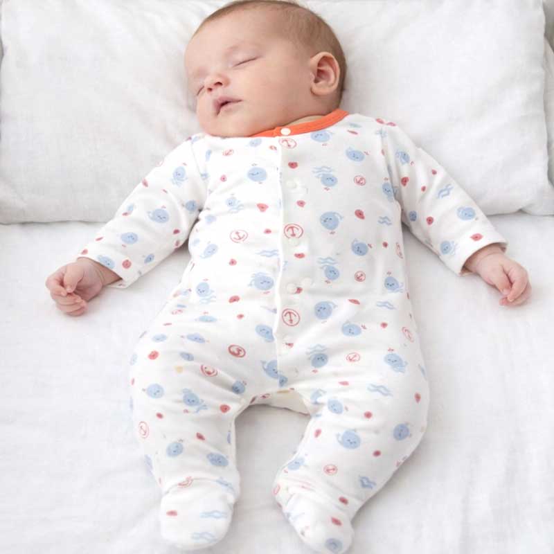 سرهمی جوراب دار نوزاد طرح نهنگ بی بیبی Bi Baby