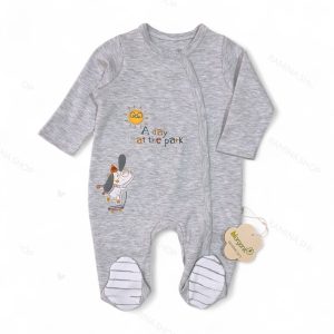 سرهمی جورابی نوزادی طرح سگ و اسکوتر بی ارگانیک Biorganic