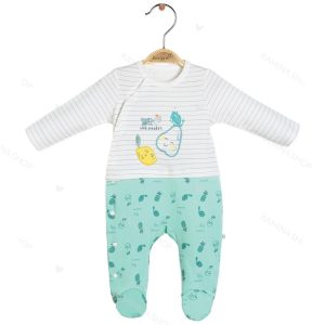 سرهمی جورابی نوزادی طرح گلابی بی ارگانیک Biorganic