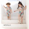 ست تیشرت شلوارک بچه گانه طرح جنگل شاد کوالا Koala