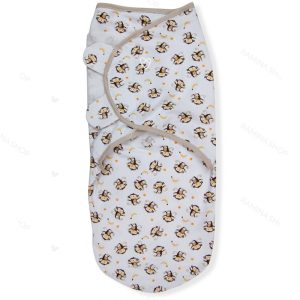 قنداق چسبی نوزادی 0 تا 3 ماه طرح میمون Swaddle Me