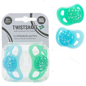 پستانک نوزادی بالای شش ماه سبز و آبی تویست شیک Twistshake