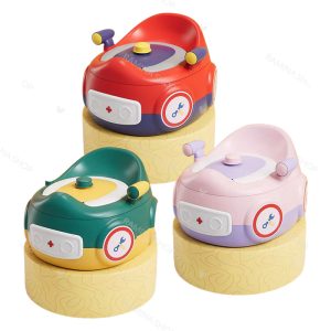 توالت فرنگی کودک سه کاره طرح ماشین مکانیکی کد 7097