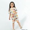 ست تیشرت شلوارک بچه گانه طرح دخترونه کوکو Coco