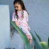 ست تیشرت شلوارک بچه گانه دخترانه طرح قلب رنگی کوکو Coco