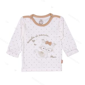 بلوز آستین بلند نوزاد دخترانه طرح لیتل فاکس پاریز Pariz