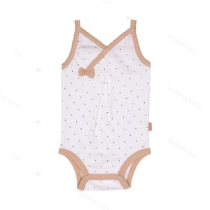 زیر دکمه دار رکابی نوزاد دخترانه طرح لیتل فاکس پاریز Pariz