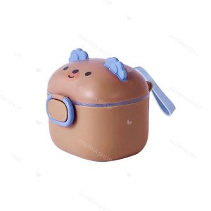 ظرف ذخیره شیر خشک طرح خرس قهوه ای