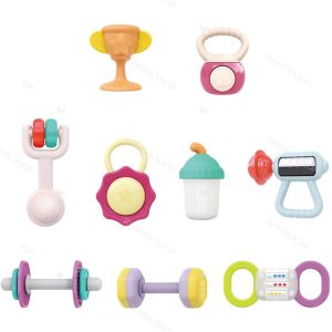 پک جغجغه دندان گیر 9 عددی هالی تویز Huile Toys