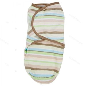 قنداق چسبی نوزادی 0 تا 3 ماه طرح راه راه Swaddle Me