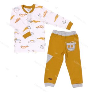 ست بلوز آستین بلند و شلوار پسرانه طرح هلی کوپتر به آوران Behavaran