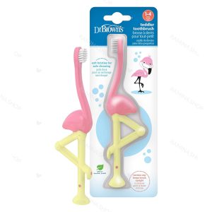 مسواک کودک طرح فلامینگو دکتر براون Dr Brown's