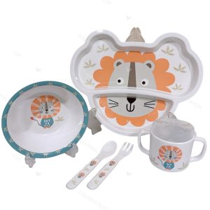 ظرف غذای ملامین بچه گانه طرح شیر لمون Lemon