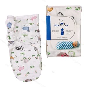 قنداق چسب دار نوزاد طرح حیوانات اهلی بیبی فورلایف Baby4life