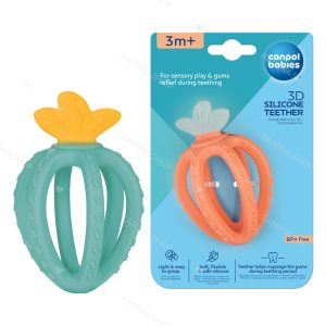 دندانگیر سیلیکونی سه بعدی طرح توت فرنگی کانپول Canpol