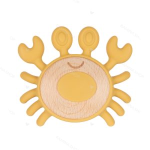 دندانگیر چوبی سیلیکونی طرح خرچنگ کانپول Canpol