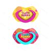 پستانک 0 تا 6 ماه 2 عددی طرح NEON LOVE کانپول Canpol