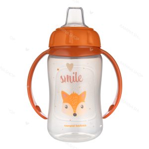 لیوان آموزشی دسته دار نوزاد با سری سیلیکونی طرح روباه کانپول Canpol