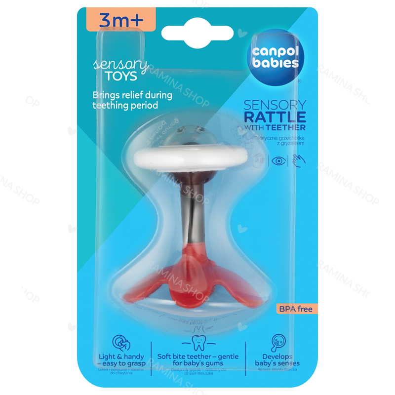 دندانگیر جغجغه ای طرح گل کانپول Canpol