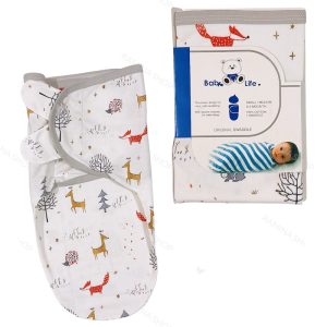 قنداق چسب دار نوزاد طرح حیوانات وحشی بیبی فورلایف Baby4life