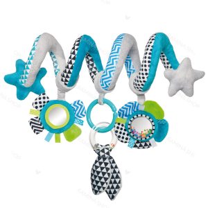 آویز عروسکی مارپیچ طرح زیگزاگ آبی کانپول Canpol