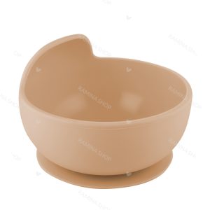 کاسه سیلیکونی چسبان کودک رنگ بژ کانپول Canpol