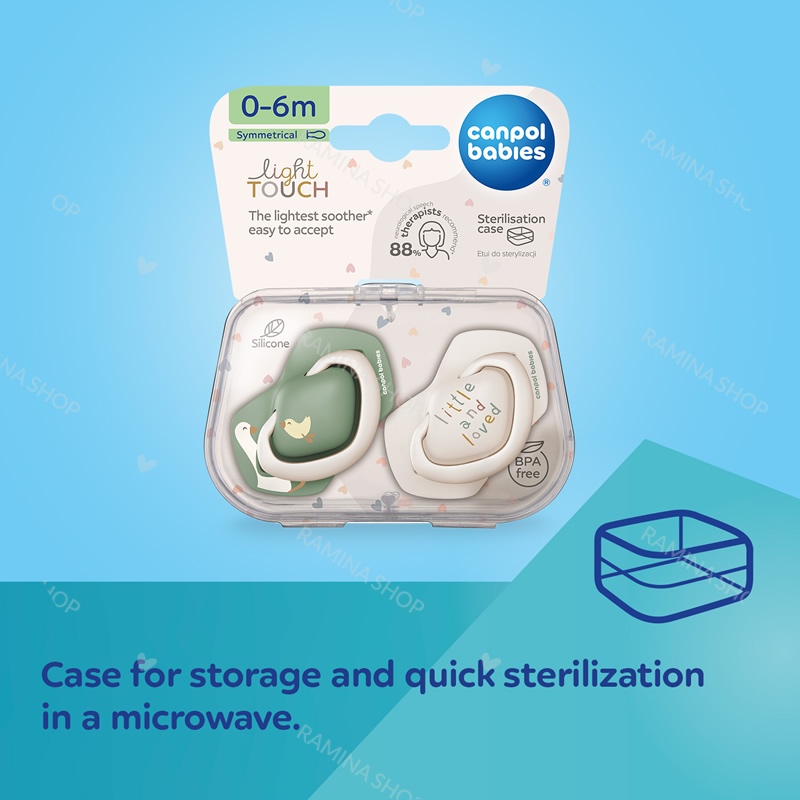 پستانک نوزادی دو عددی طرح غاز کانپول Canpol