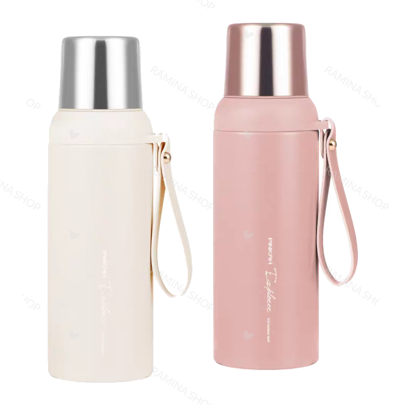 فلاسک نوشیدنی استیل 600 میل بند دار پینکا Pinkah