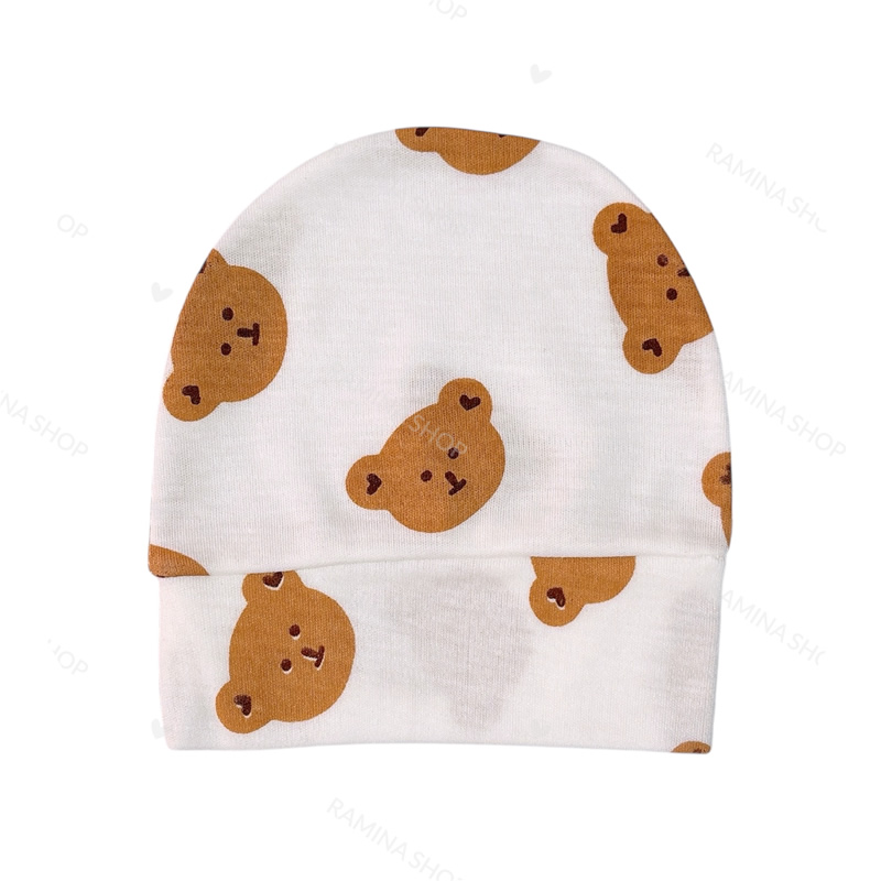 کلاه گرد نوزادی طرح حیوانات